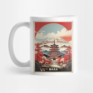 Nara Japan Travel Vintage Tourism Poster Mug